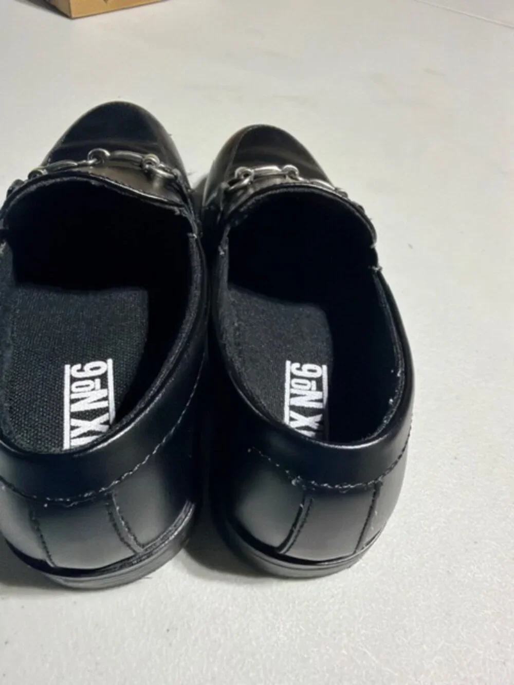 Black Shoes materials loafers with silver buckle detail #loafers #buckle Boys